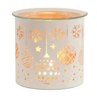 Aroma White Baubles Jar Sleeve & Wax Melt Warmer Extra Image 1 Preview